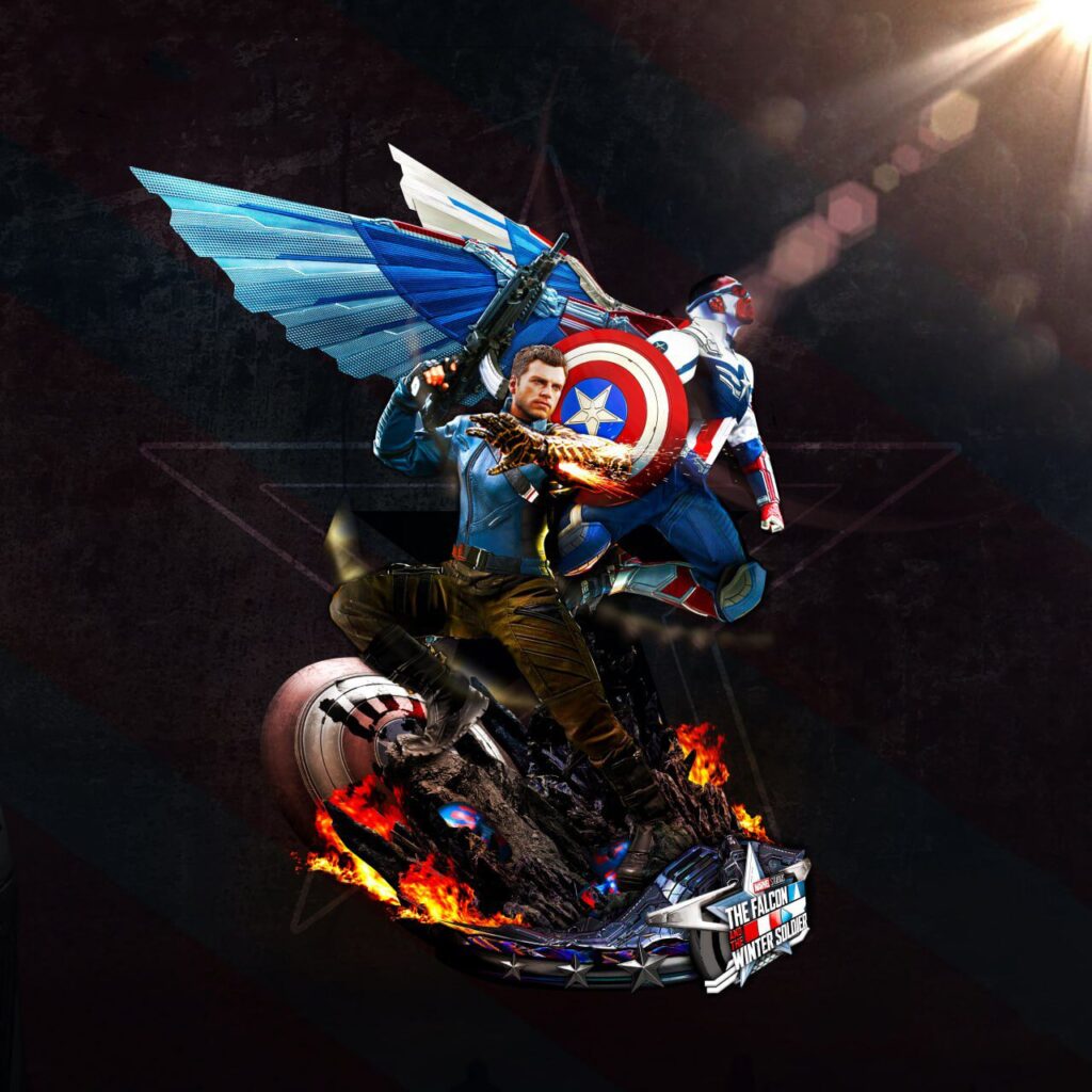 Winter Soldier and Falcon 3d file